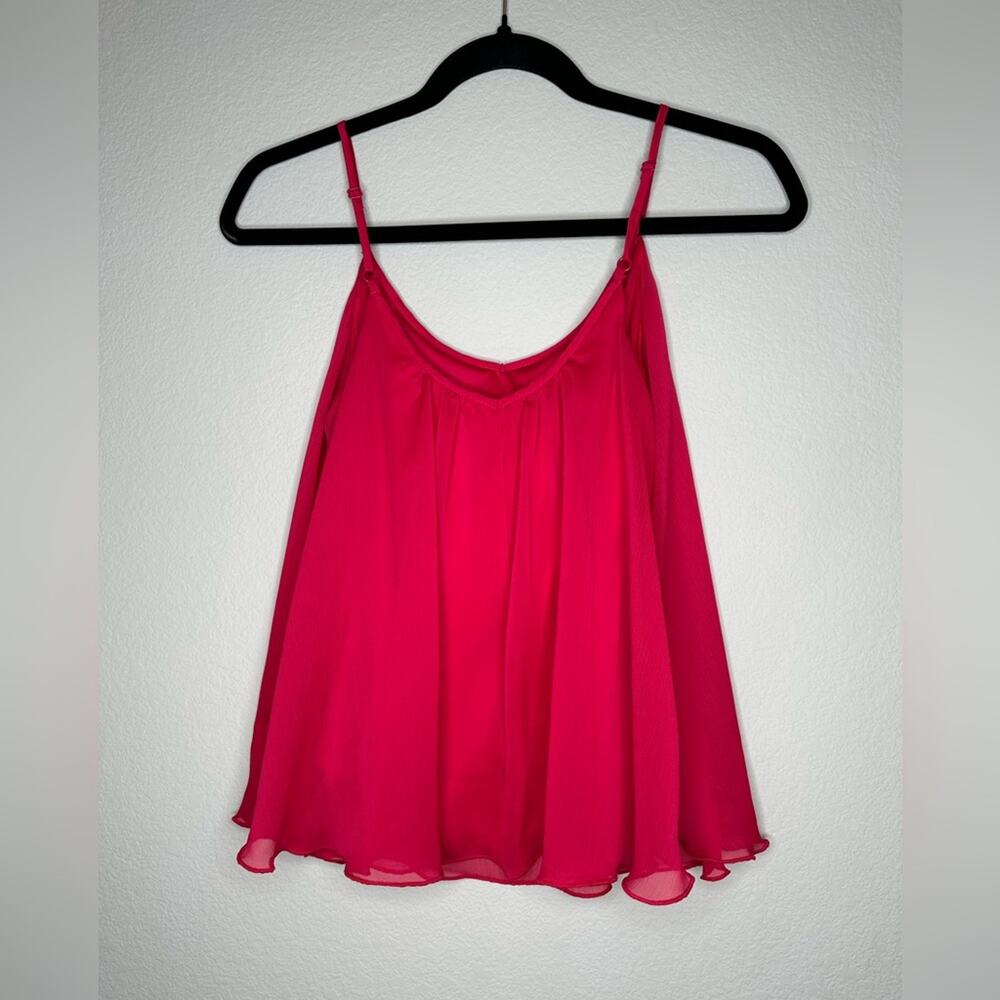 EXPRESS Womens Spaghetti Strap Flowy Swing Camisole Tank Bright Magenta Size XS - Picture 8 of 10